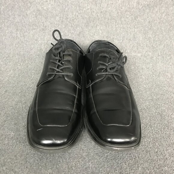 Kenneth Cole Reaction Black Lace Up Moc Toe Settle Oxfords Dress Shoes Mens 11 - Picture 4 of 6